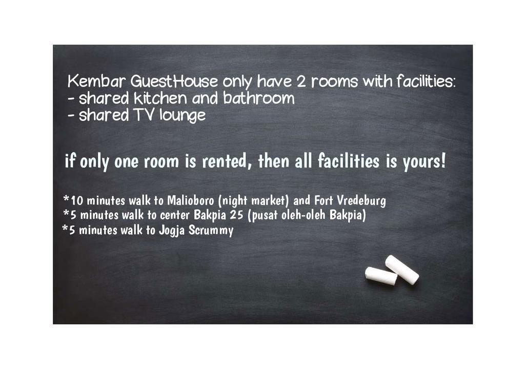 Kembar Guesthouse Yogyakarta Exteriör bild